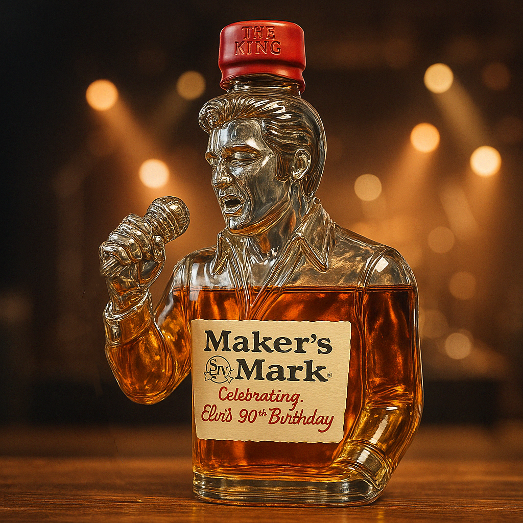 EP's 90th birthday whisky bottle