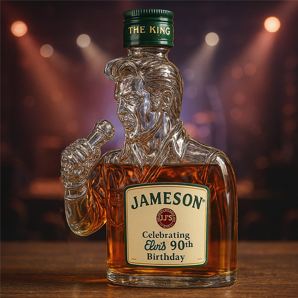 EP's 90th birthday whisky bottle