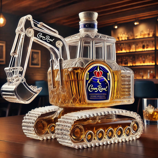 Excavator Whiskey Bottle